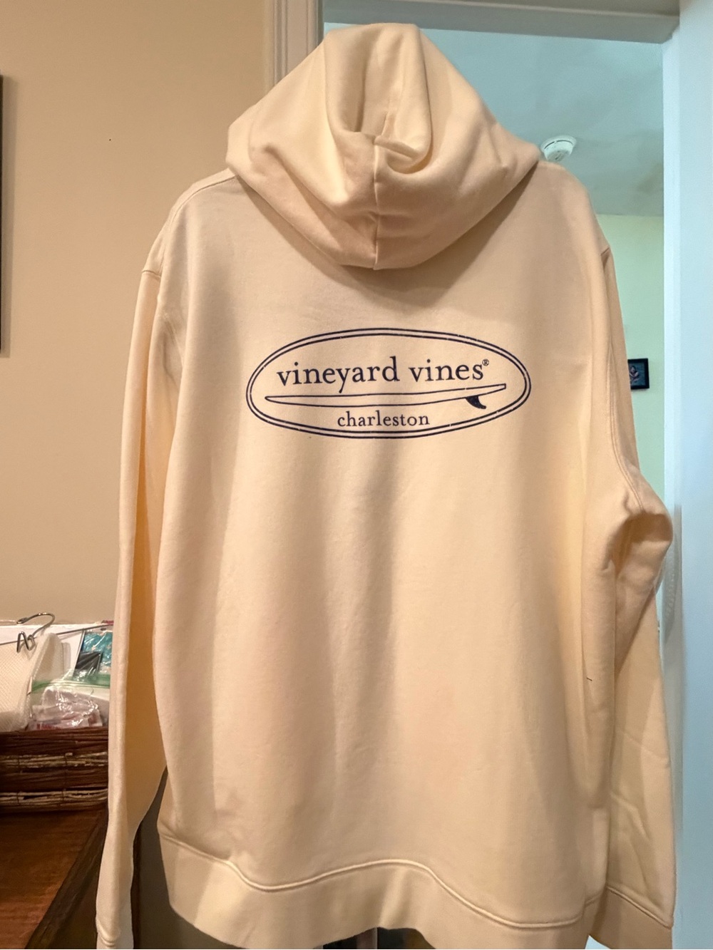 Vineyard Vines Cream Logo Hoodie - Picture 2 of 6